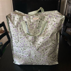 Sostrene Grene Tote Bag Large Green Purple Floral